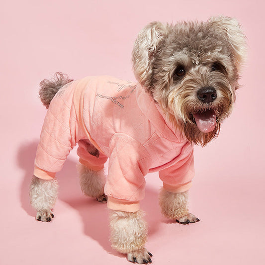 KFX-5267517 Cotton-Padded Jacket for Cats and Dogs with Four-Legged Design