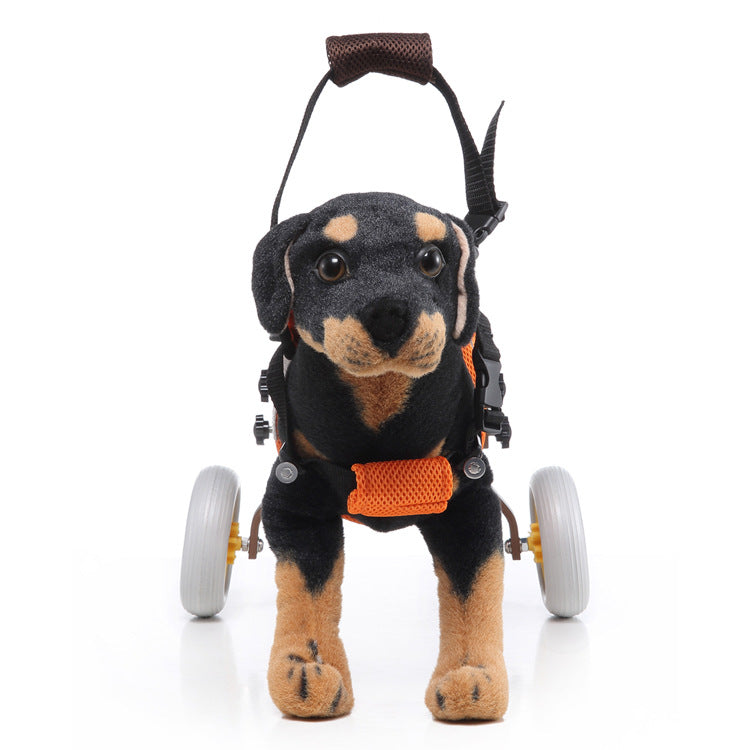 KFX-5268413 Adjustable Pet Wheelchair for Dogs, Suitable for Pets 4-9KG, Gray and Brown Options