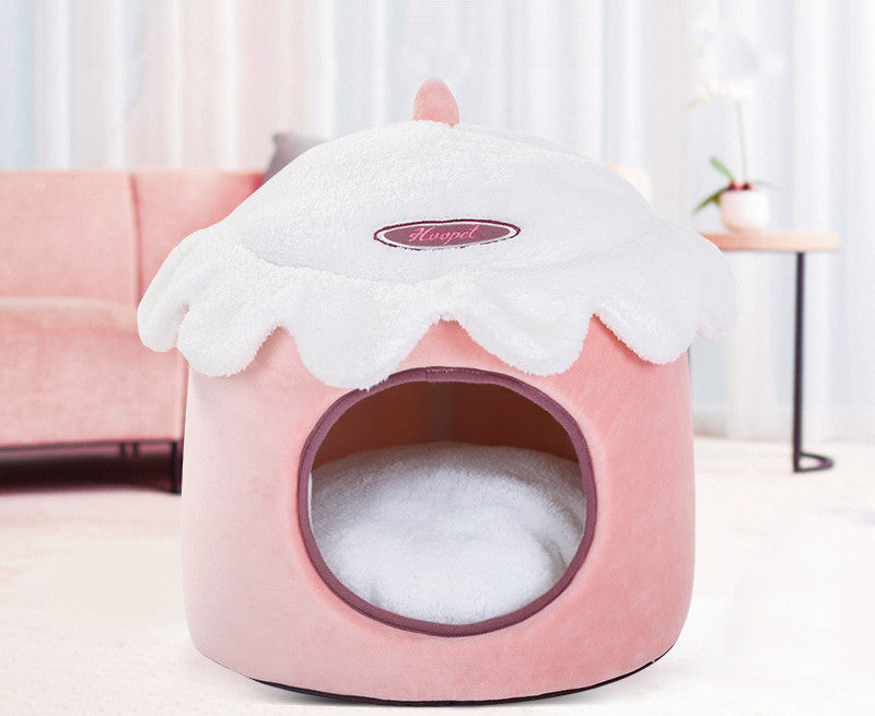 KFX-5269181 Winter-Ready Fully Enclosed Removable Washable Dog House for Small Breeds