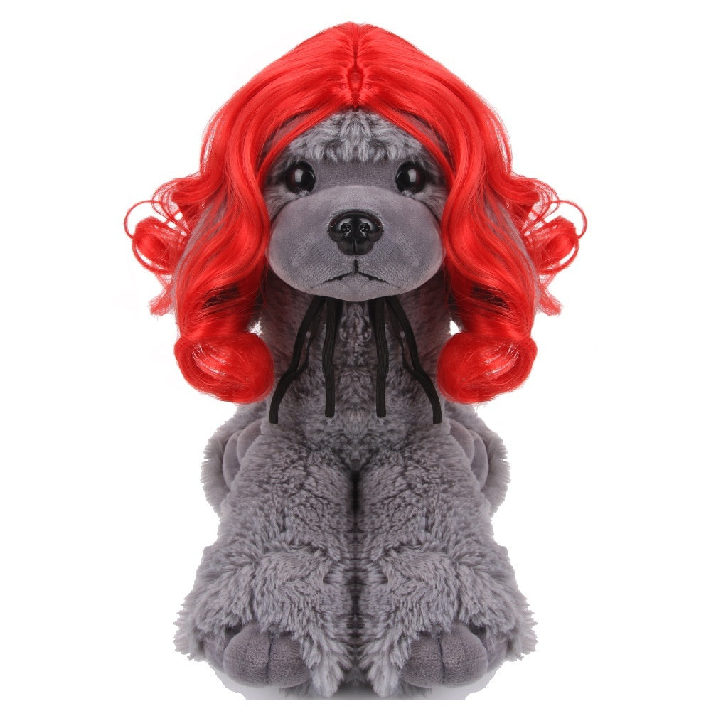 KFX-5272381 Colorful Pet Wig Collection for Cats - Variety of Styles, Suitable for Halloween and Ghost Festivals, Adjustable Fit