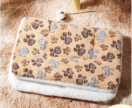KFX-5277501 Cat Four Seasons Mat Blanket - Cozy Double-Sided Lamb Wool & Flannel Options in Various Colors and Sizes
