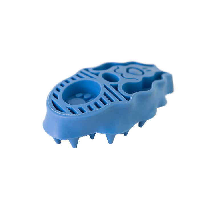 KFX-5278141 Grooming and Shampooing Dog Brush - Blue, for Healthy Coat and Skin Care