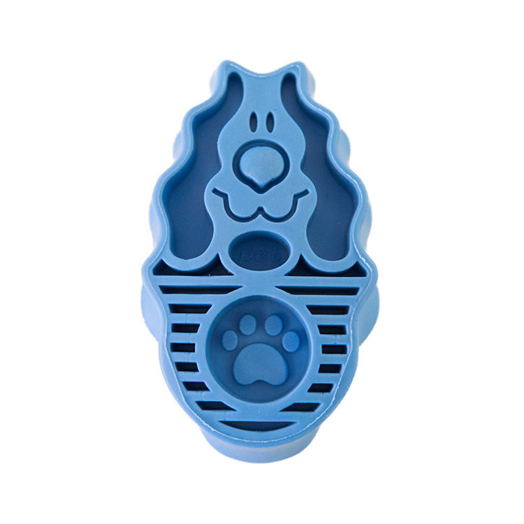 KFX-5278141 Grooming and Shampooing Dog Brush - Blue, for Healthy Coat and Skin Care