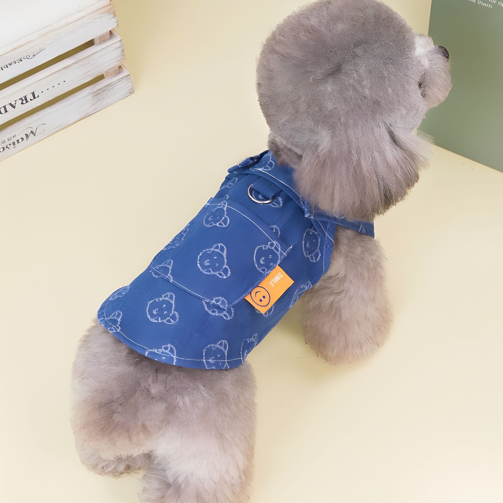 KFX-5278269 Denim Princess Dress for Small Dogs – Spring and Autumn Fashionable Pet Outfit