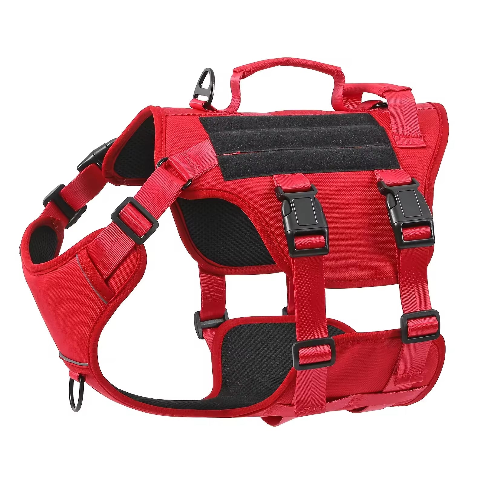 KFX-5278653 Durable Adjustable Tactical Dog Harness with Dual Handles for Large Dogs