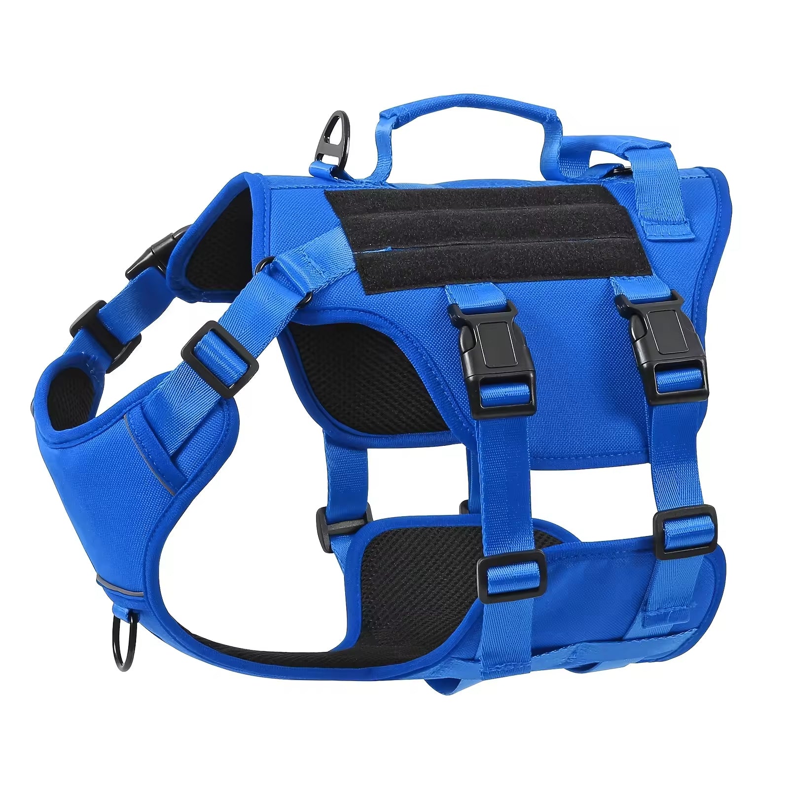KFX-5278653 Durable Adjustable Tactical Dog Harness with Dual Handles for Large Dogs