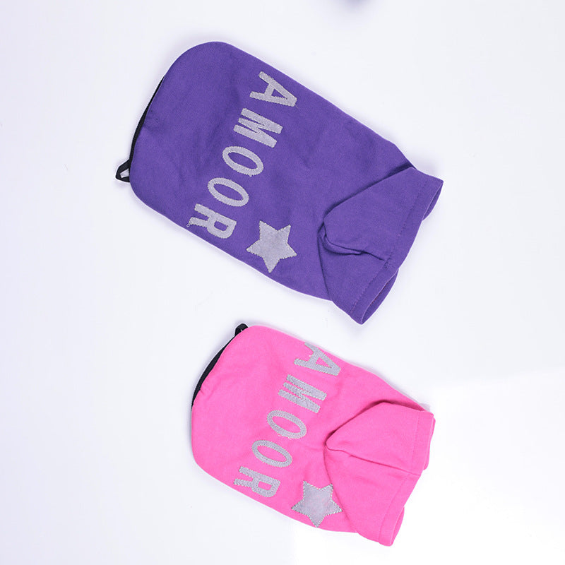 KFX-5281725 Two-Foot Hooded Dog Sweater in Multiple Colors and Sizes
