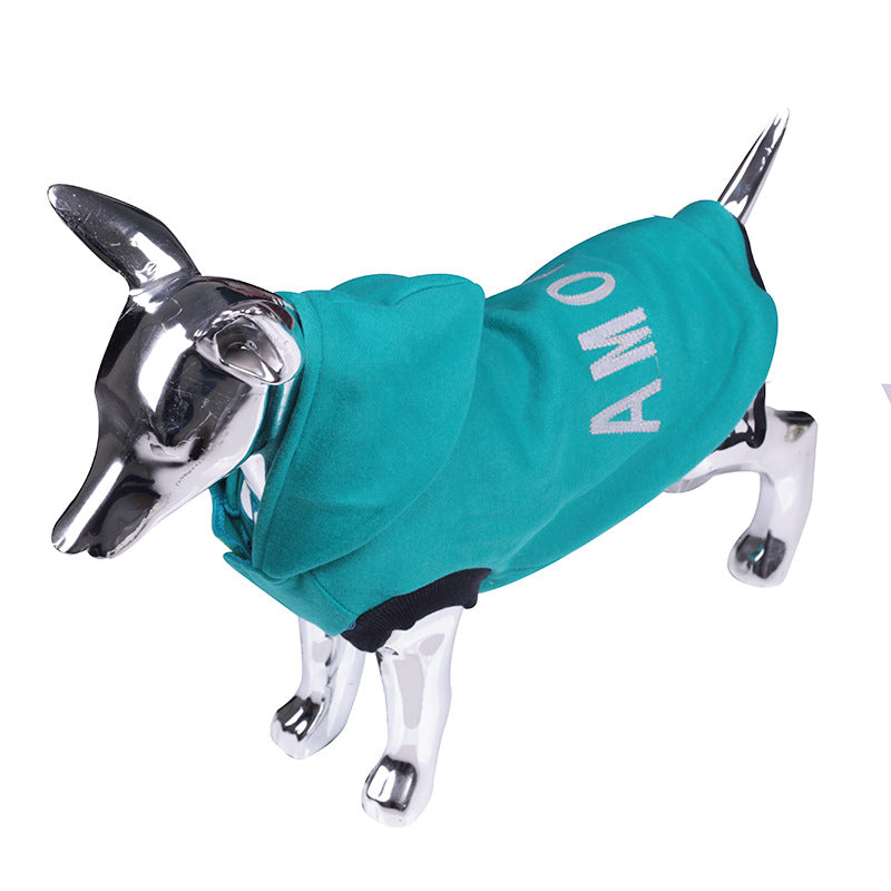 KFX-5281725 Two-Foot Hooded Dog Sweater in Multiple Colors and Sizes