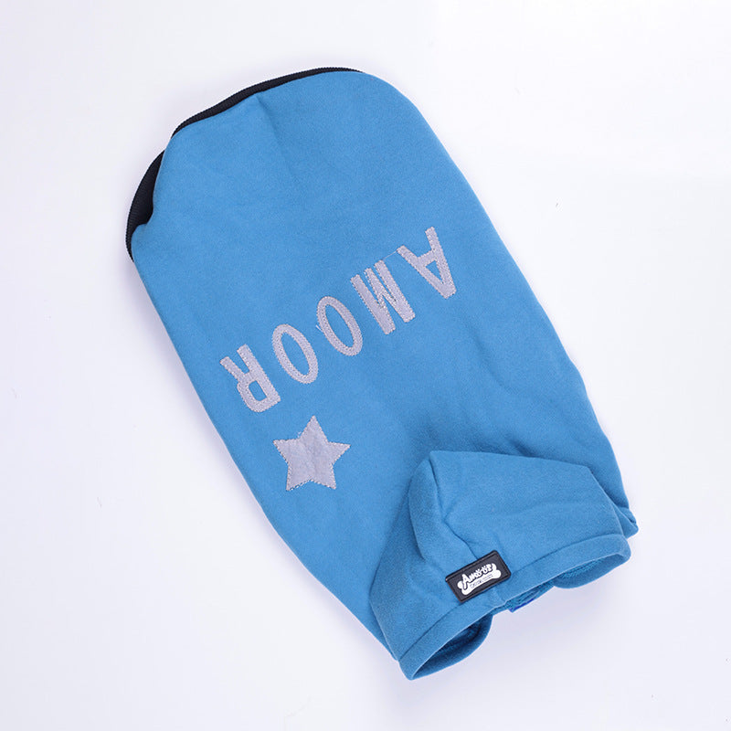 KFX-5281725 Two-Foot Hooded Dog Sweater in Multiple Colors and Sizes