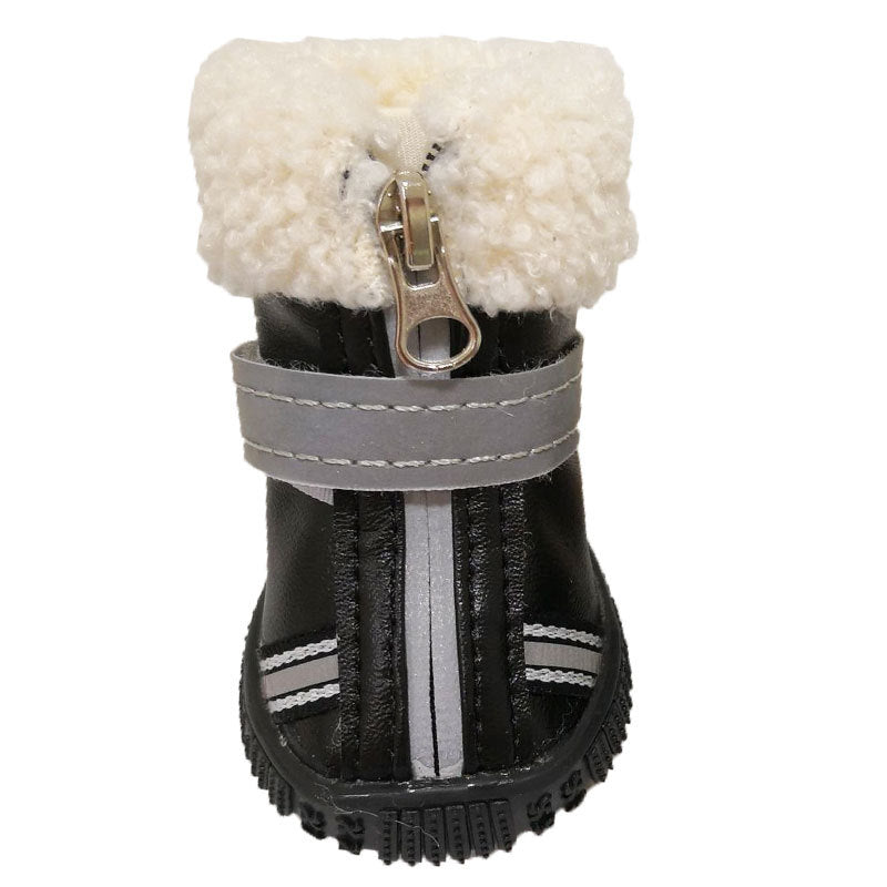 KFX-5283261 Thickened Waterproof Dog Shoes with Non-Slip Design for Winter Use