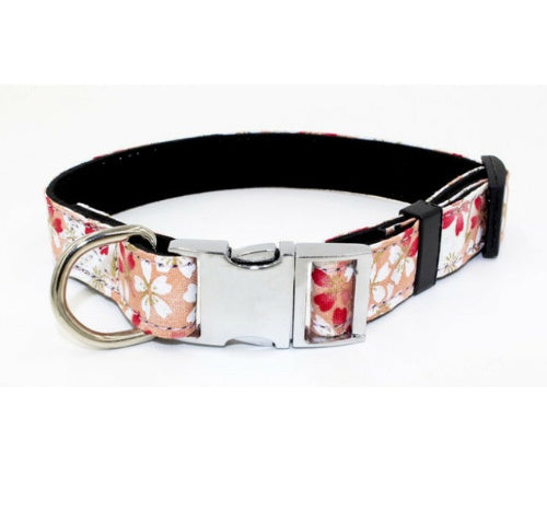 KFX-5284413 Adjustable Fabric Dog Collar with Metal Quick-Release Buckle - Small to Medium Sizes Available