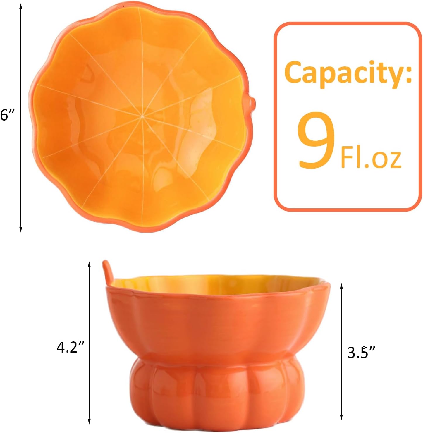 KFX-5289661 Elevated Pink Ceramic Cat Food Bowl with Anti-Vomiting Design and Spinal Support