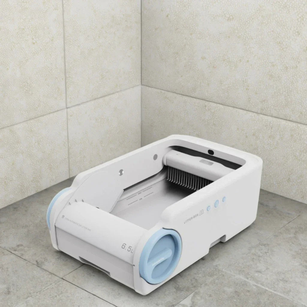 KFX-528979 Automatic Cat Litter Box with Sensors, Sterilization, and Easy Clean Design