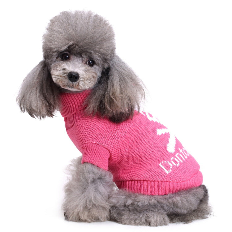 KFX-5290557 Warm and Soft Pet Sweater for Small and Medium Dogs in Autumn and Winter Styles