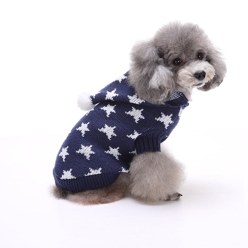 KFX-5290557 Warm and Soft Pet Sweater for Small and Medium Dogs in Autumn and Winter Styles