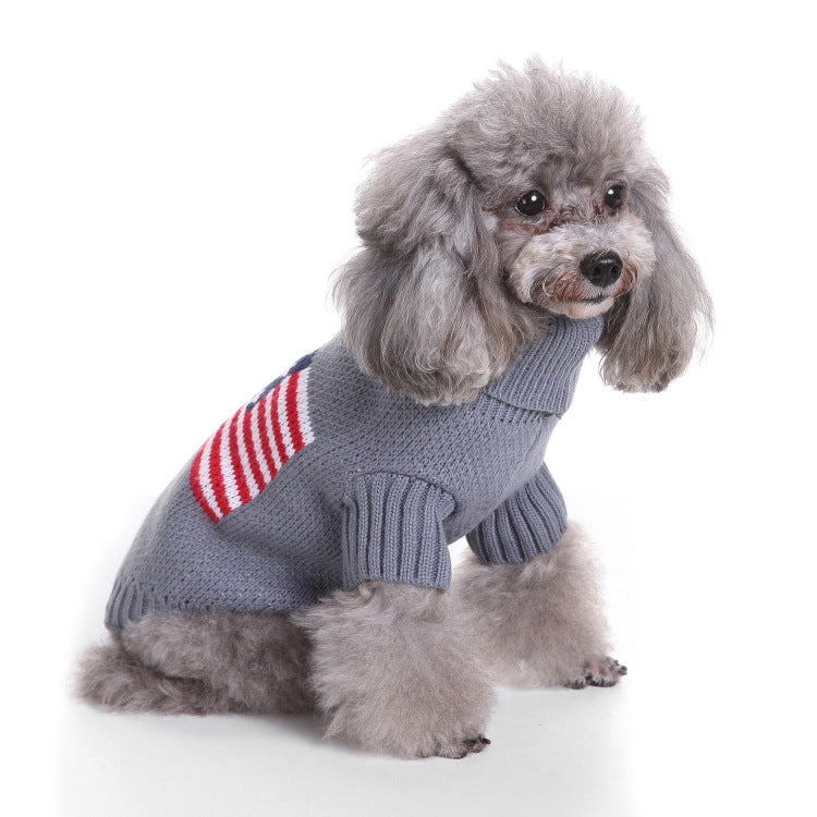 KFX-5290557 Warm and Soft Pet Sweater for Small and Medium Dogs in Autumn and Winter Styles