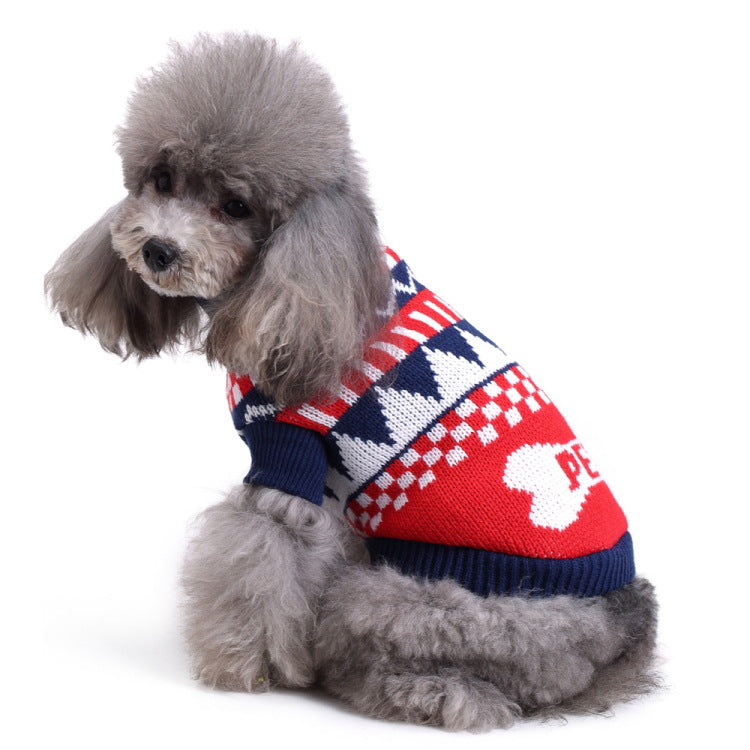 KFX-5290557 Warm and Soft Pet Sweater for Small and Medium Dogs in Autumn and Winter Styles