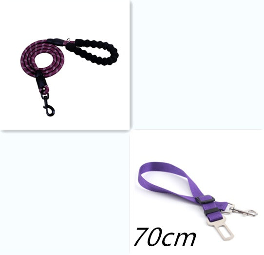 KFX-5291965 Reflective Nylon Dog Leash with Foam Handle for Comfortable Walking and Training