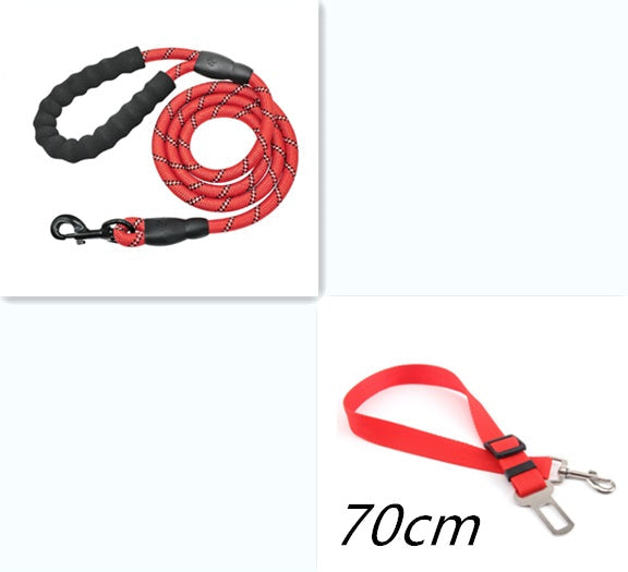 KFX-5291965 Reflective Nylon Dog Leash with Foam Handle for Comfortable Walking and Training