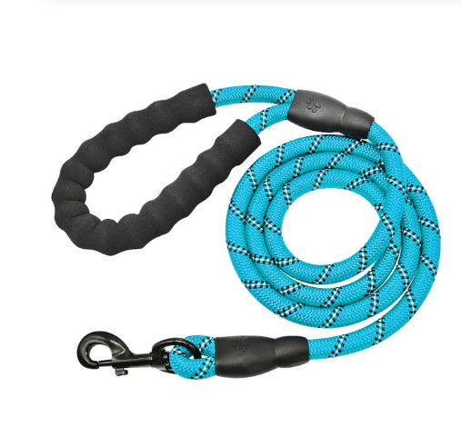 KFX-5291965 Reflective Nylon Dog Leash with Foam Handle for Comfortable Walking and Training