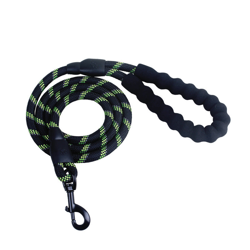 KFX-5291965 Reflective Nylon Dog Leash with Foam Handle for Comfortable Walking and Training