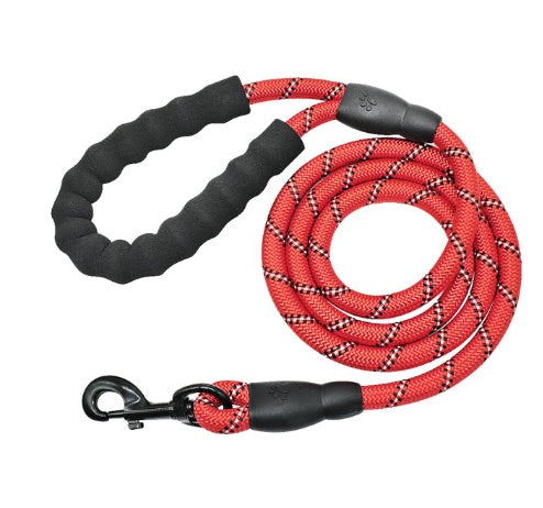 KFX-5291965 Reflective Nylon Dog Leash with Foam Handle for Comfortable Walking and Training