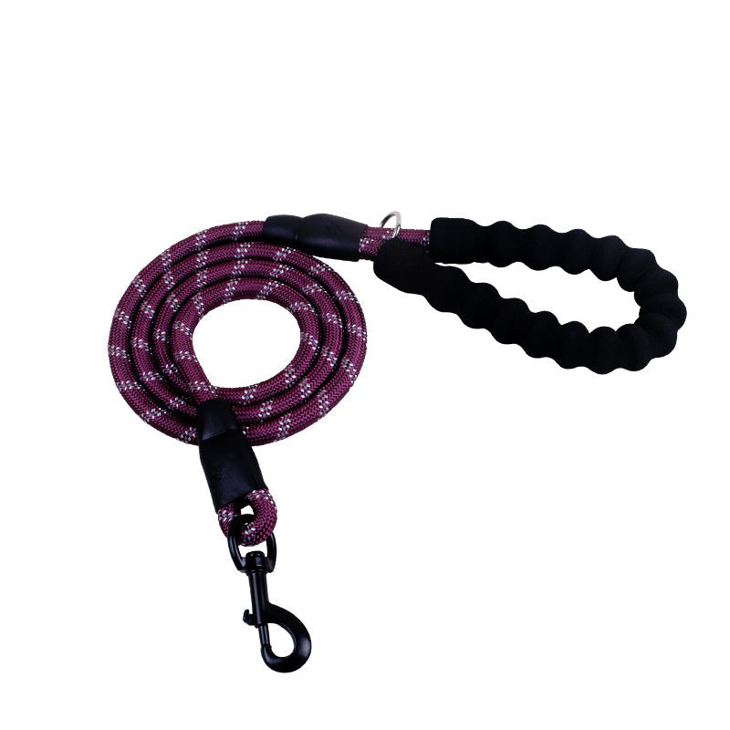KFX-5291965 Reflective Nylon Dog Leash with Foam Handle for Comfortable Walking and Training
