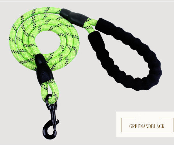 KFX-5291965 Reflective Nylon Dog Leash with Foam Handle for Comfortable Walking and Training