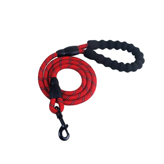 KFX-5291965 Reflective Nylon Dog Leash with Foam Handle for Comfortable Walking and Training