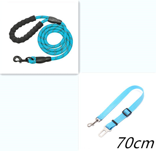 KFX-5291965 Reflective Nylon Dog Leash with Foam Handle for Comfortable Walking and Training
