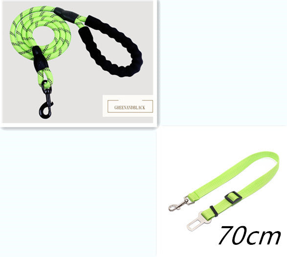 KFX-5291965 Reflective Nylon Dog Leash with Foam Handle for Comfortable Walking and Training