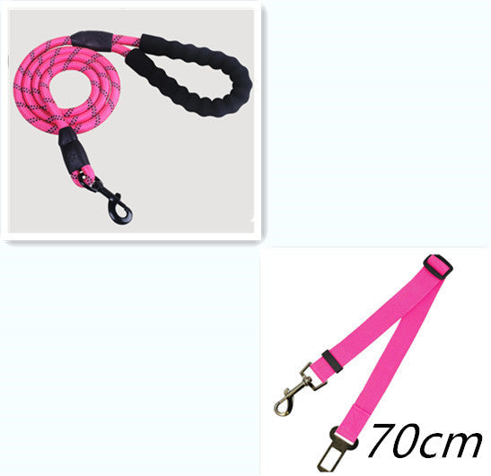 KFX-5291965 Reflective Nylon Dog Leash with Foam Handle for Comfortable Walking and Training