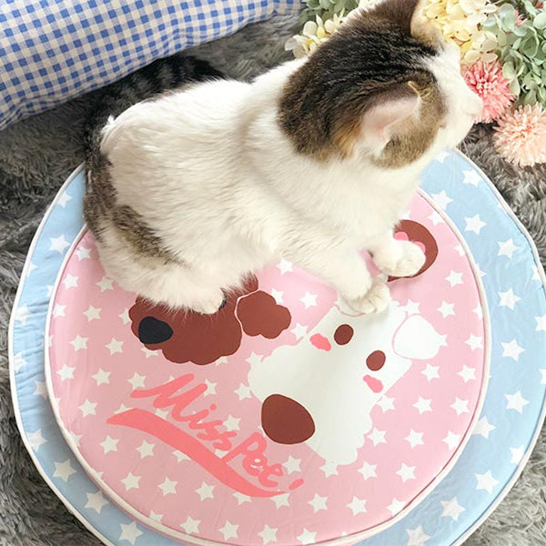 KFX-5292221 Waterproof Round Pet Bed with Removable and Washable Cover, Ideal for Cats and Dogs, Suitable for Home and Travel Use