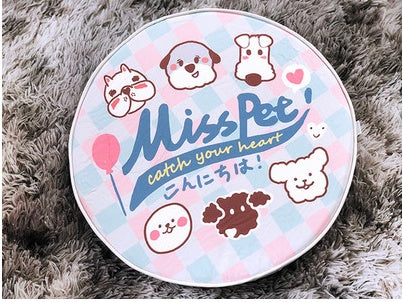 KFX-5292221 Waterproof Round Pet Bed with Removable and Washable Cover, Ideal for Cats and Dogs, Suitable for Home and Travel Use