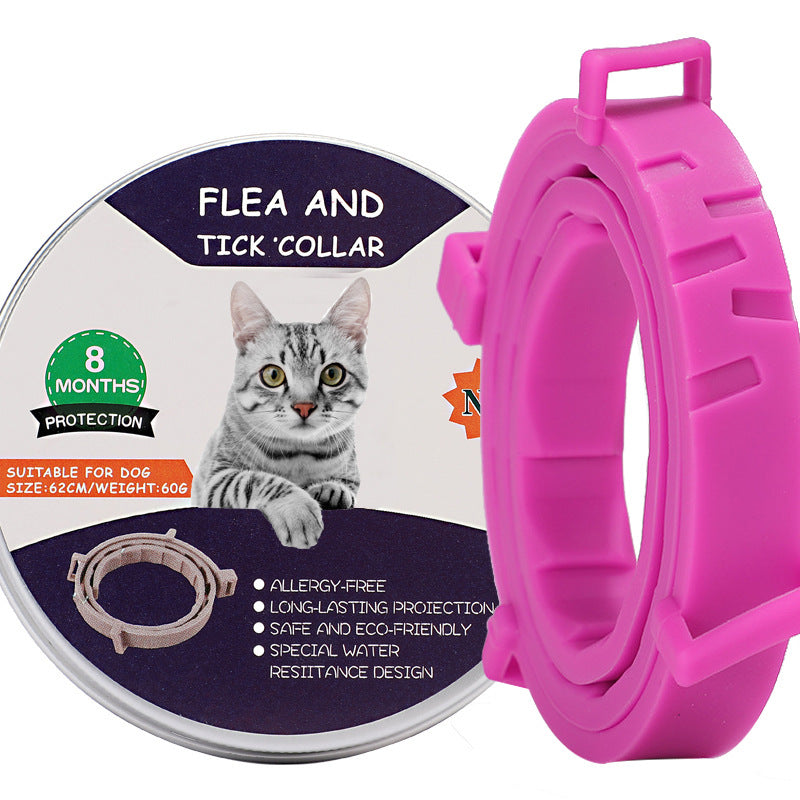 KFX-5294141 Dog Mosquito Repellent Collar - Insect-Proof Silicone Pet Collar for All Seasons, Blue