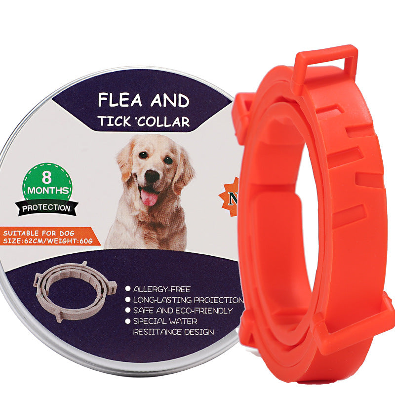 KFX-5294141 Dog Mosquito Repellent Collar - Insect-Proof Silicone Pet Collar for All Seasons, Blue