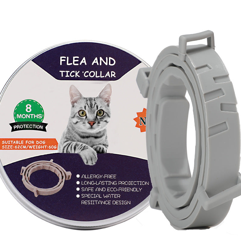 KFX-5294141 Dog Mosquito Repellent Collar - Insect-Proof Silicone Pet Collar for All Seasons, Blue