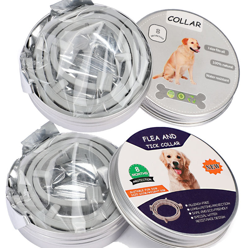 KFX-5294141 Dog Mosquito Repellent Collar - Insect-Proof Silicone Pet Collar for All Seasons, Blue
