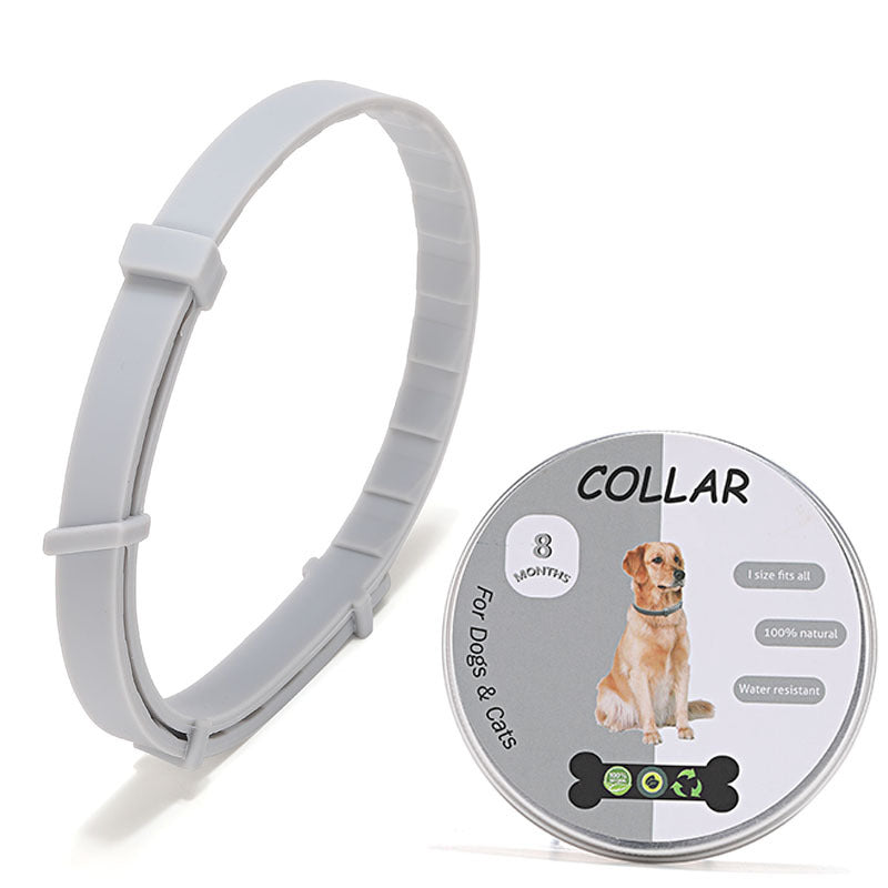 KFX-5294141 Dog Mosquito Repellent Collar - Insect-Proof Silicone Pet Collar for All Seasons, Blue