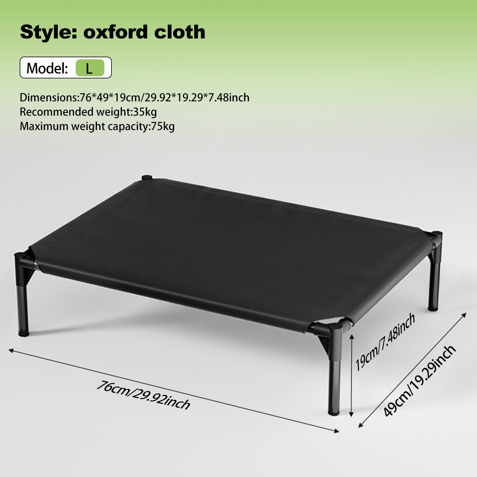 KFX-5296573 Detachable Bi-Material Pet Bed with Oxford Cloth and Breathable Mesh for Comfort and Durability