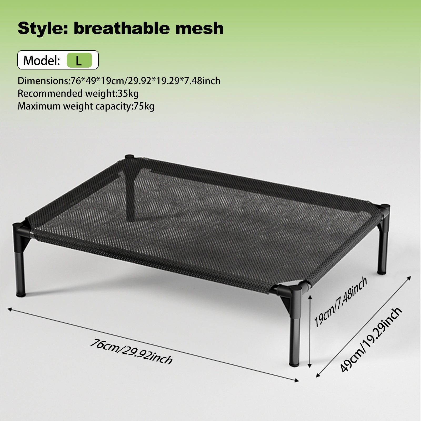 KFX-5296573 Detachable Bi-Material Pet Bed with Oxford Cloth and Breathable Mesh for Comfort and Durability