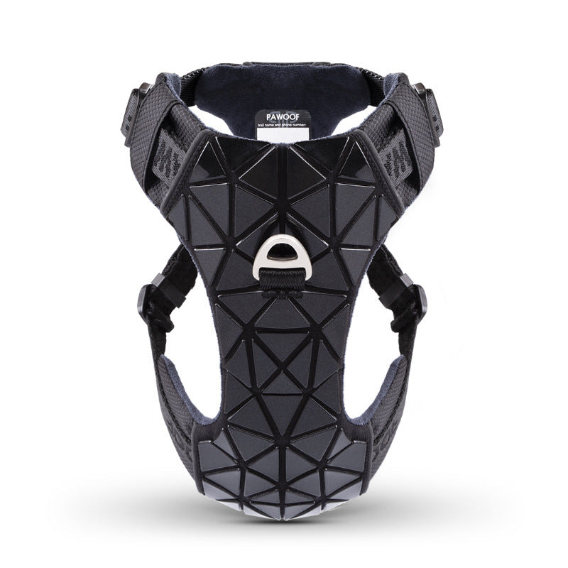 KFX-5297213 Sequined Leather Dog Vest with Traction Rope - Multiple Color Options Available