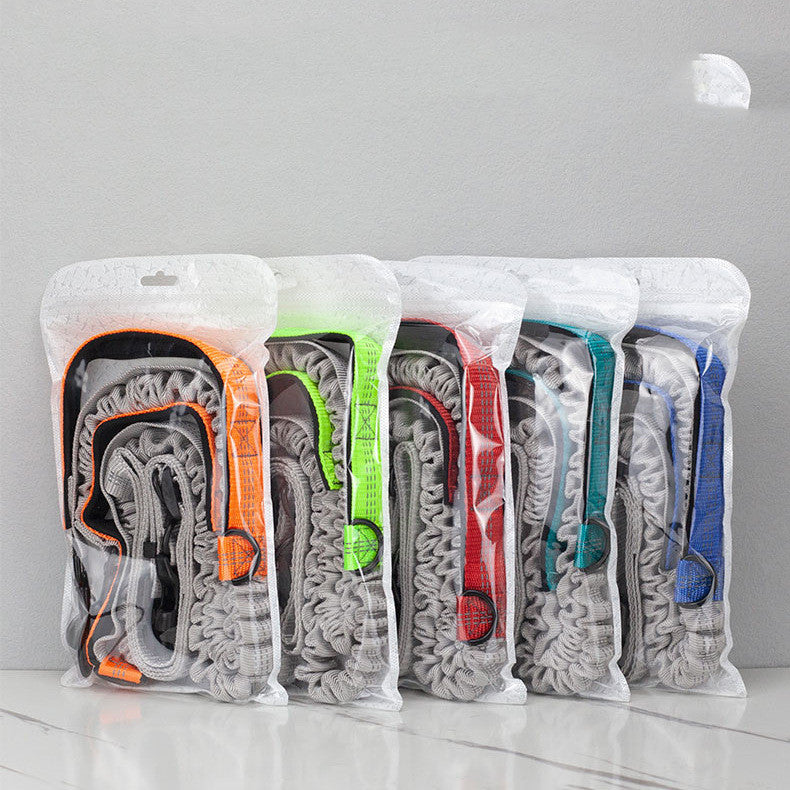 KFX-5297725 Outdoor Running Dog Leash - Adjustable Polyester with Foam Grip, Multiple Colors Available
