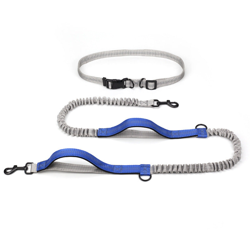 KFX-5297725 Outdoor Running Dog Leash - Adjustable Polyester with Foam Grip, Multiple Colors Available