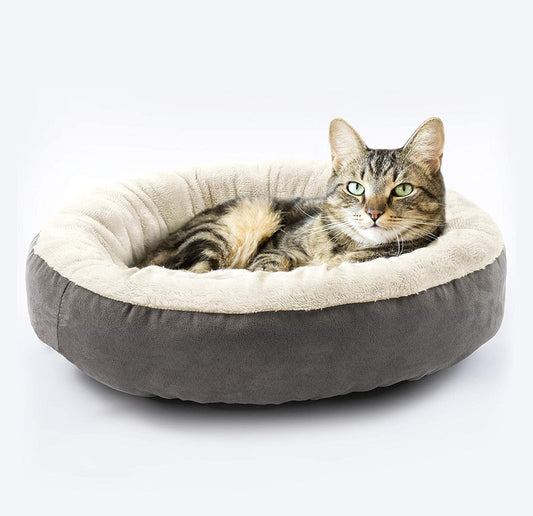 KFX-5297981 Cozy Circular Pet Nest Bed in Multiple Colors and Sizes