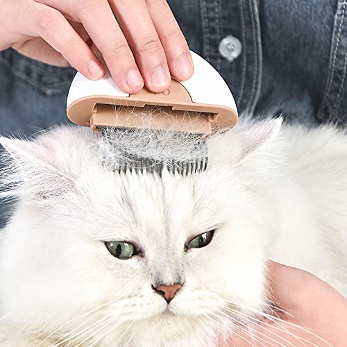 KFX-5301181 Premium Pet Grooming Comb Set for Cats and Dogs - Steel Stripping Tool & Glove for Matted Hair Removal