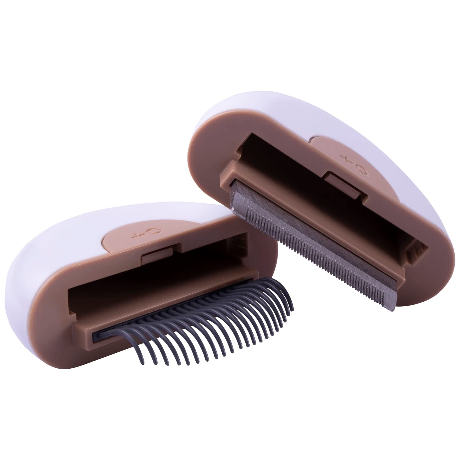 KFX-5301181 Premium Pet Grooming Comb Set for Cats and Dogs - Steel Stripping Tool & Glove for Matted Hair Removal