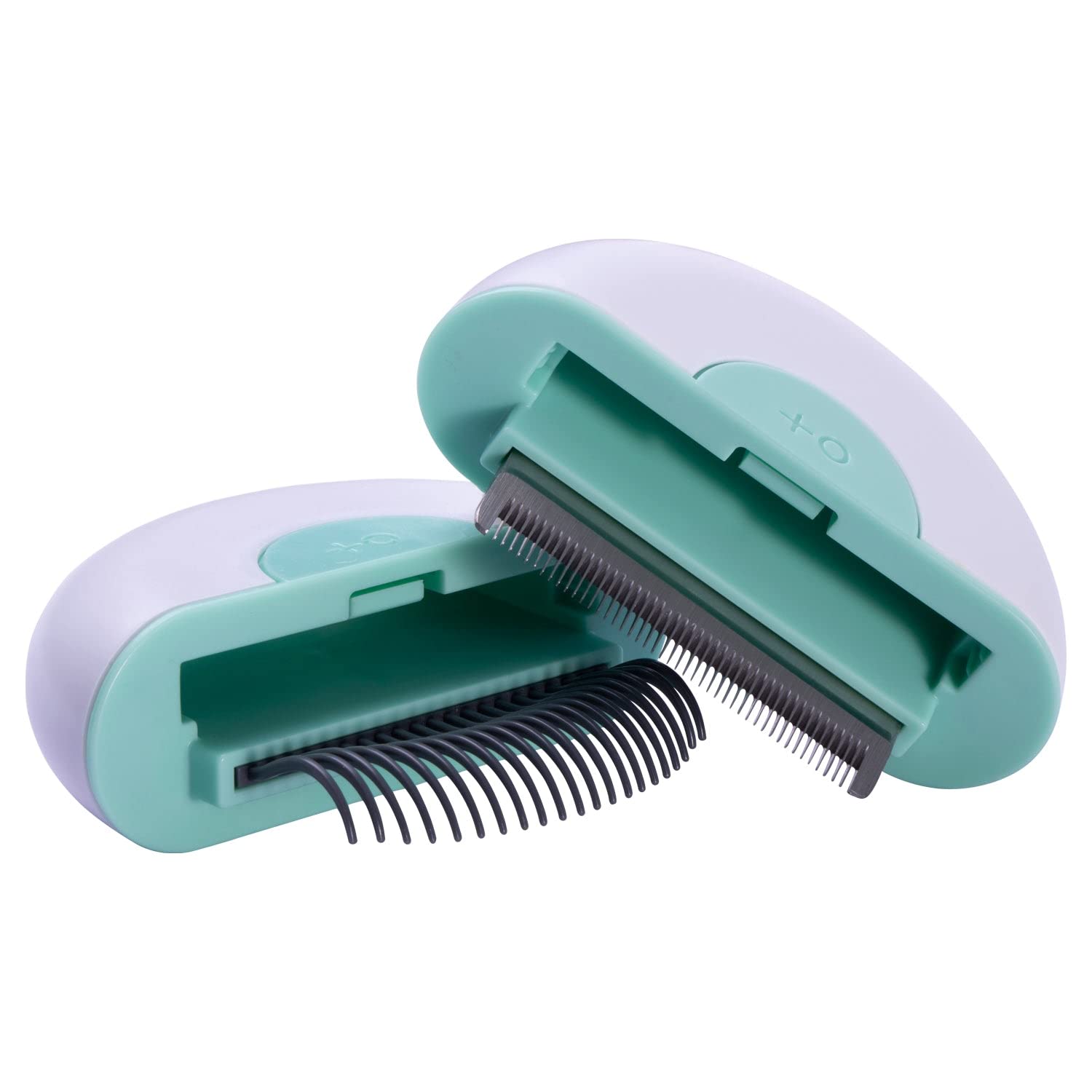 KFX-5301181 Premium Pet Grooming Comb Set for Cats and Dogs - Steel Stripping Tool & Glove for Matted Hair Removal