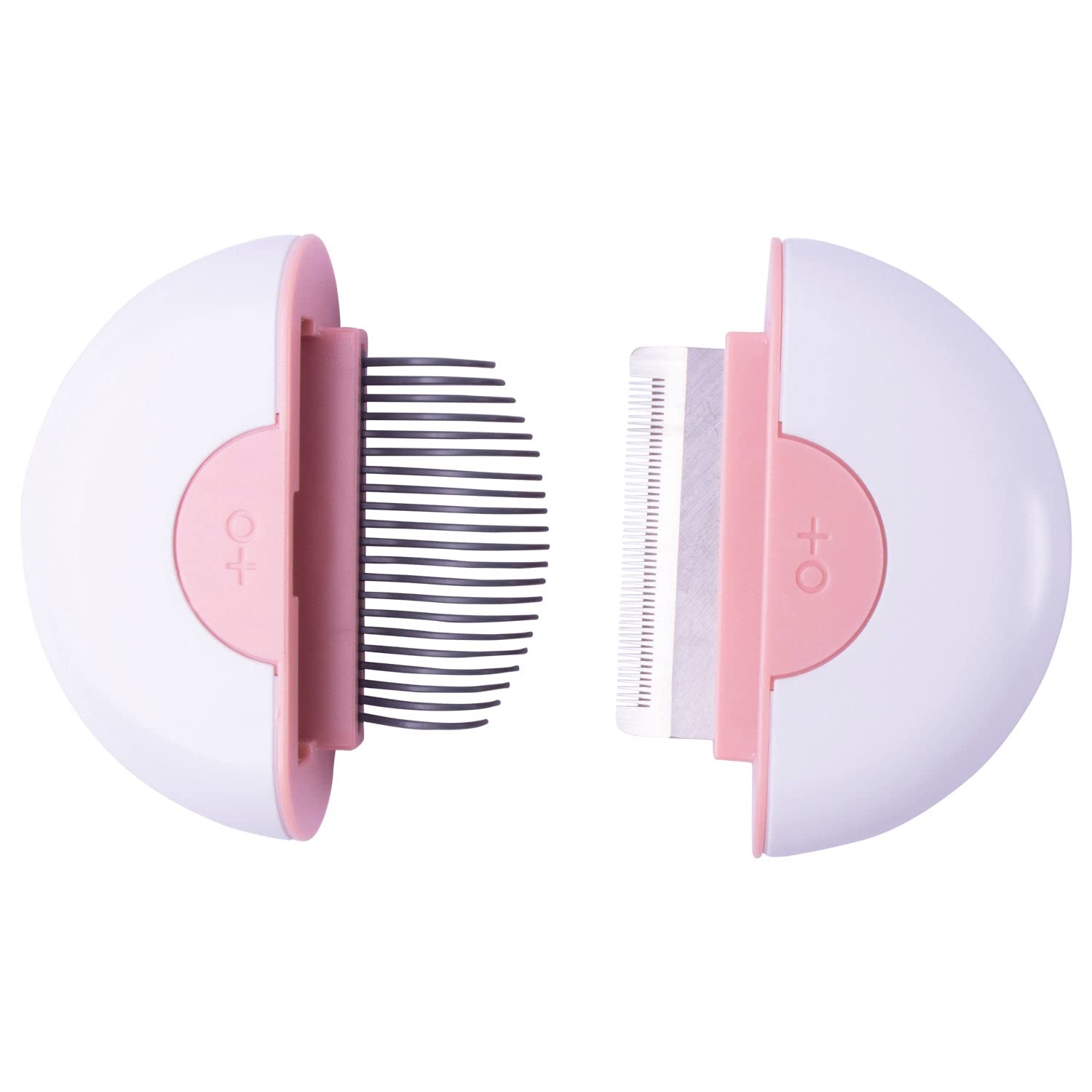 KFX-5301181 Premium Pet Grooming Comb Set for Cats and Dogs - Steel Stripping Tool & Glove for Matted Hair Removal