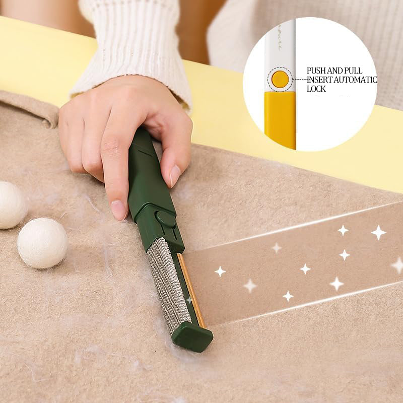 KFX-5305149 Clothes and Pet Hair Removal Brush with Long Handle for Easy Cleaning